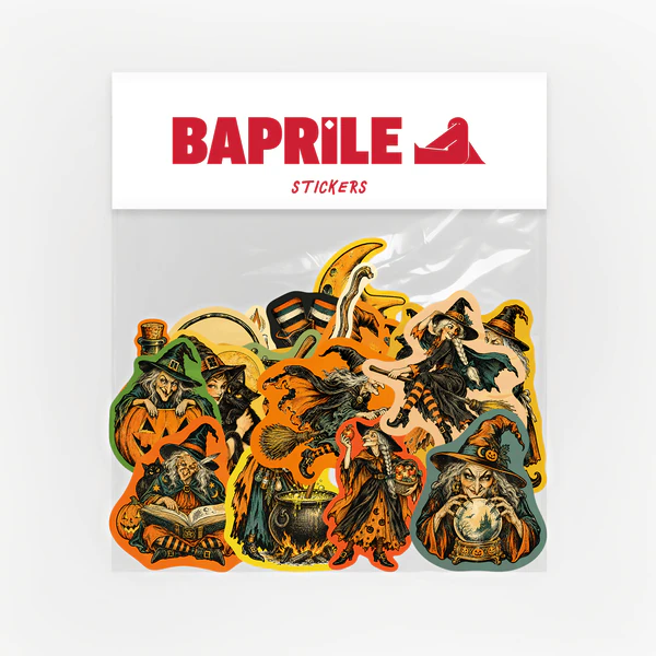 Halloween Cadılar Bayramı Cadı Temalı 23 Adet Sticker Paketi Laptop Termos Telefon Etiket Seti