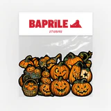 Halloween Cadılar Bayramı balkabağı temalı 20 adet suya dayanıklı parlak vinil sticker seti