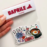 Güney Kore Cumhuriyeti 24 parça suya dayanıklı laptop ve termos etiket seti