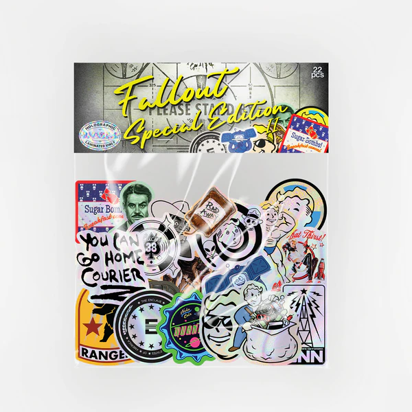 Fallout SE II Hologram Vinil ve Laminasyonlu 22 Adet Premium Sticker Paketi