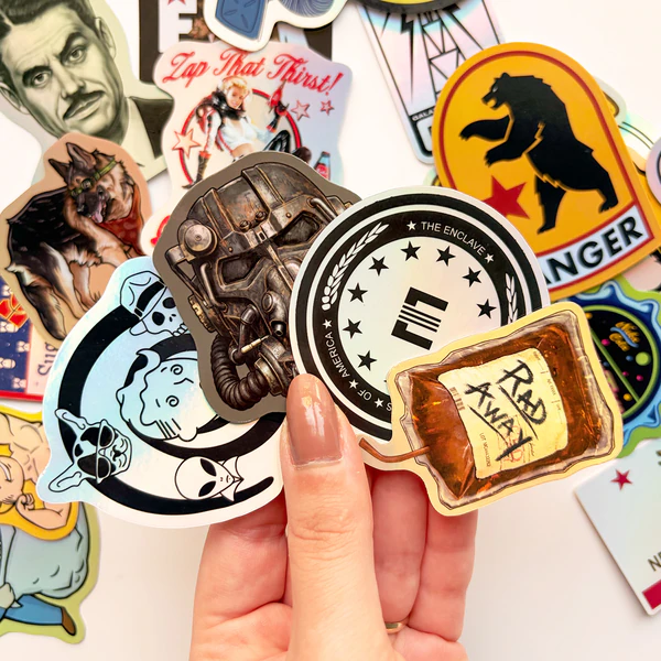 Fallout SE II Hologram Vinil ve Laminasyonlu 22 Adet Premium Sticker Paketi